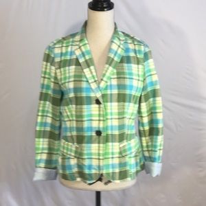 Plaid Gap Blazer Size 8